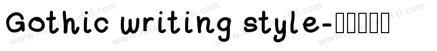 Gothic writing style字体转换
